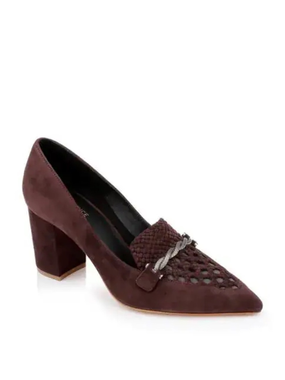 New L'Agence Eleonore Pump In Chocolate Suede Sz 6.5